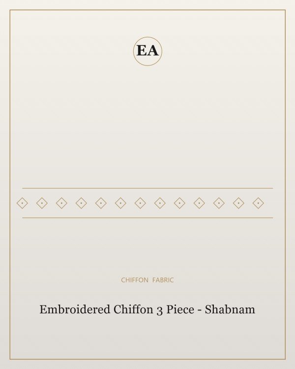 Embroidered Chiffon 3 Piece - Shabnam