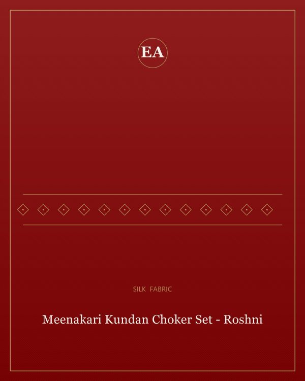 Meenakari Kundan Choker Set - Roshni