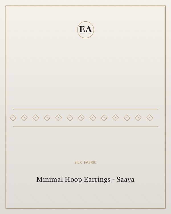 Minimal Hoop Earrings - Saaya