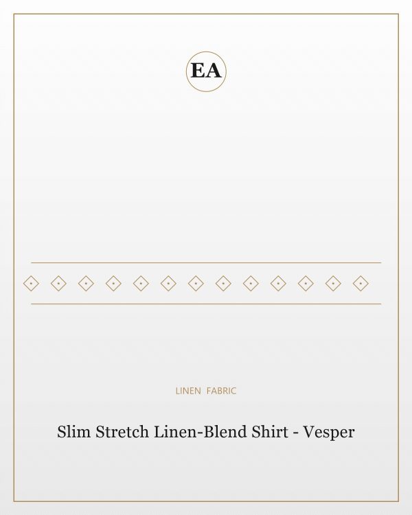 Slim Stretch Linen-Blend Shirt - Vesper