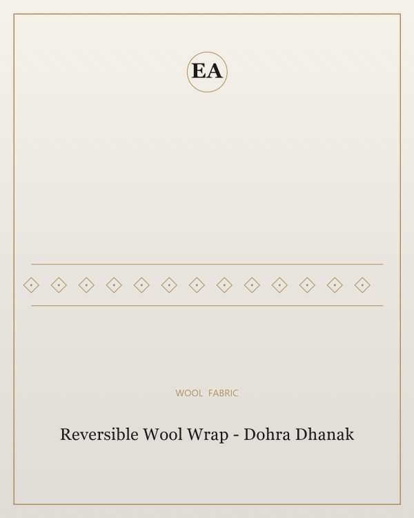 Reversible Wool Wrap - Dohra Dhanak