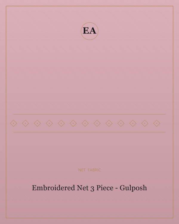 Embroidered Net 3 Piece - Gulposh